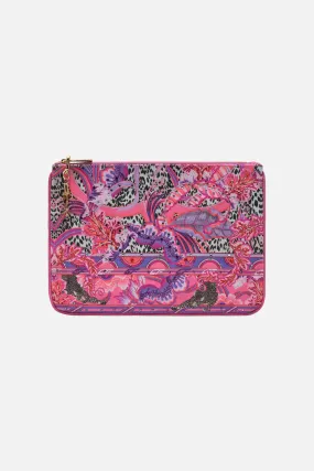 Camilla Small Canvas Clutch  - Viola Vintage