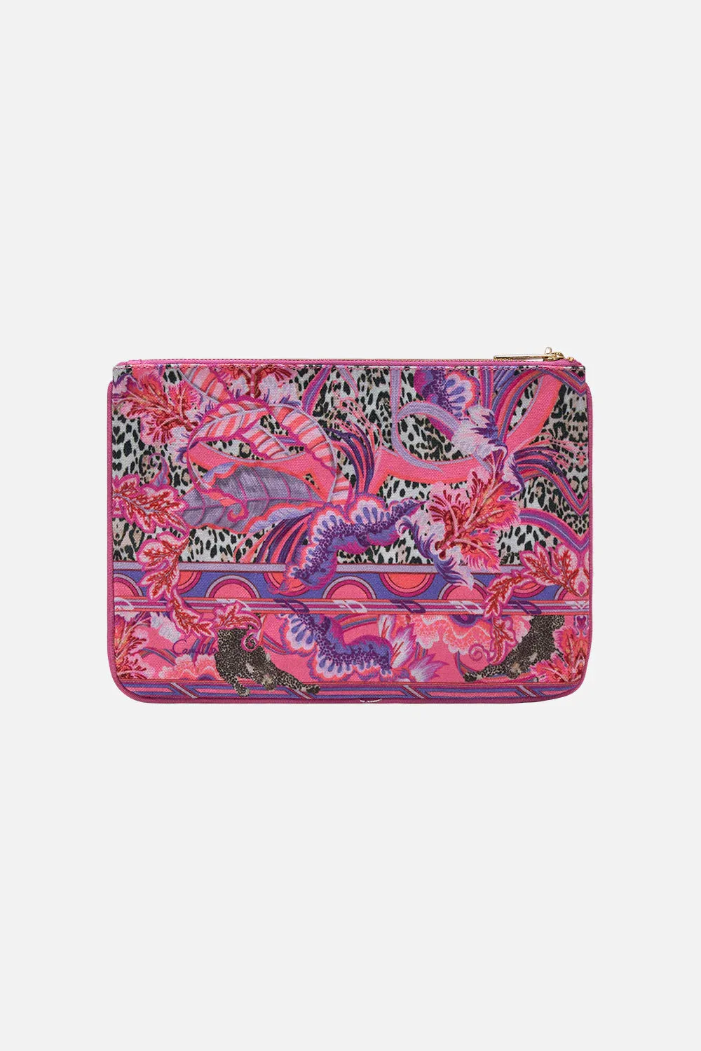 Camilla Small Canvas Clutch  - Viola Vintage