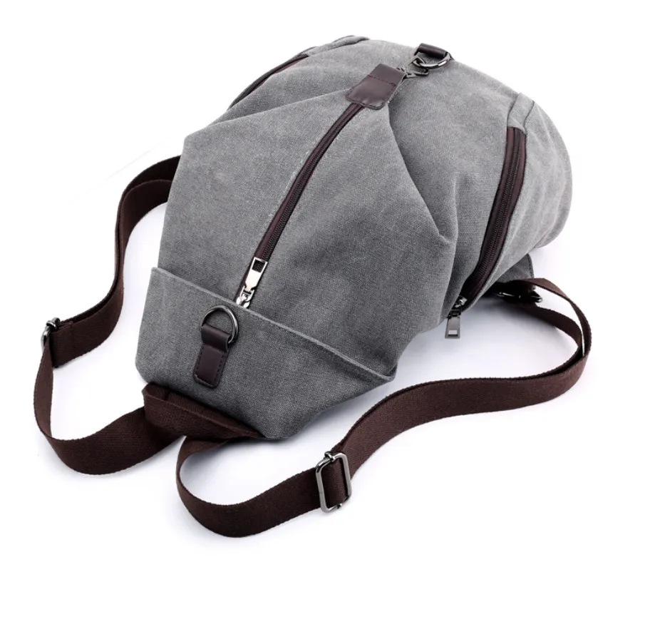 Canvas handbag retro casual college wind backpack fashion Korean handbag casual versatile shoulder bag