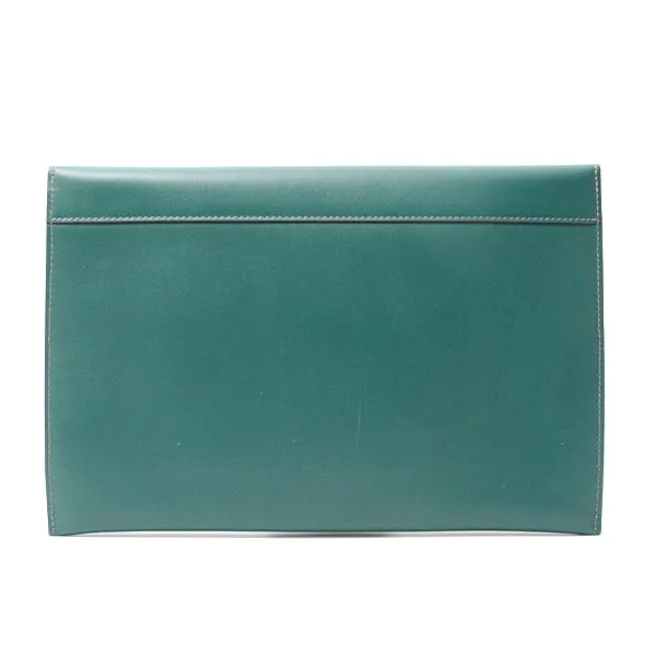 Cartier Leather Clutch Bag Green