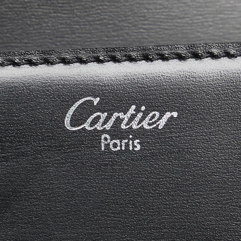 Cartier Pasha Leather Clutch Bag Black