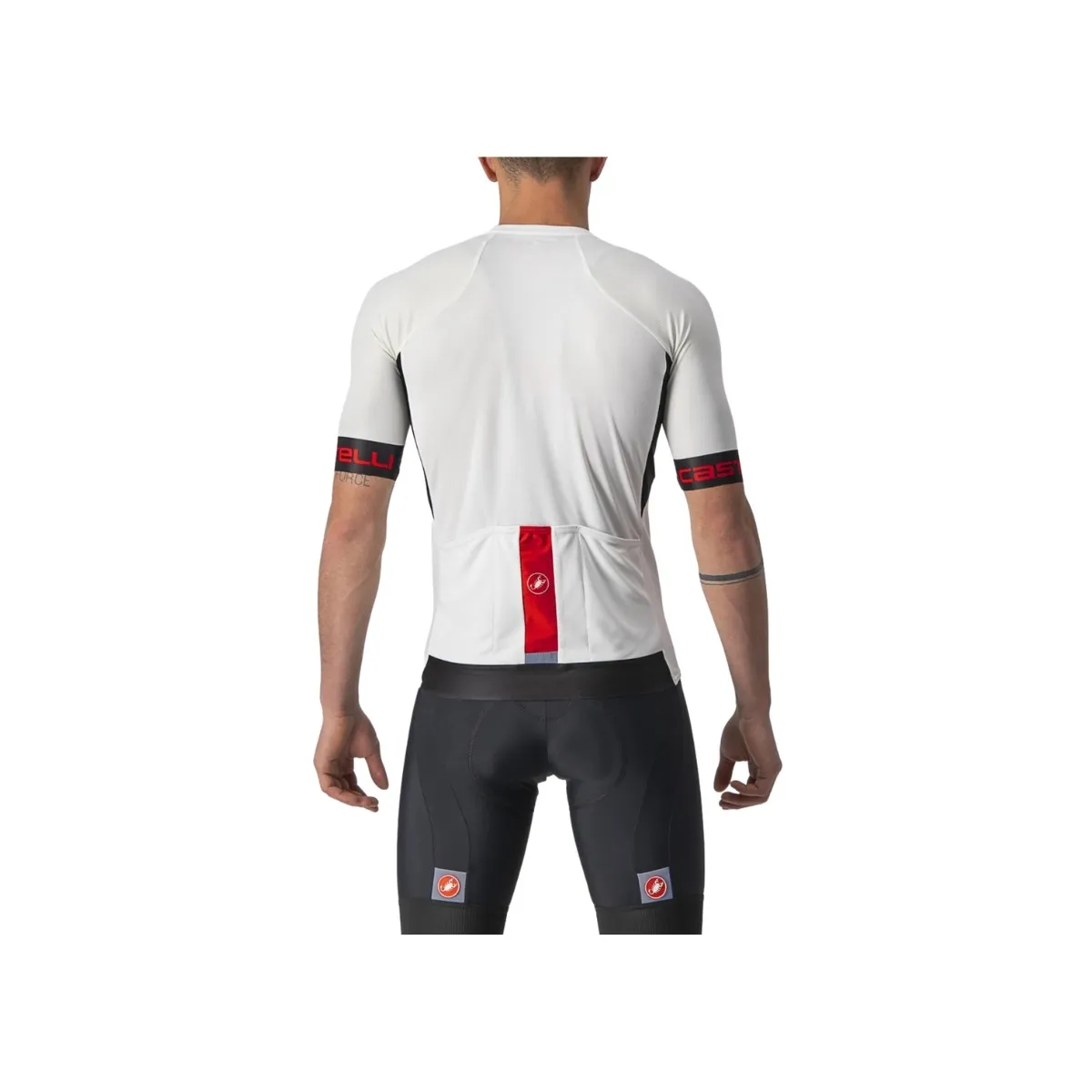 Castelli Entrata VI Short Sleeve Jersey White Red