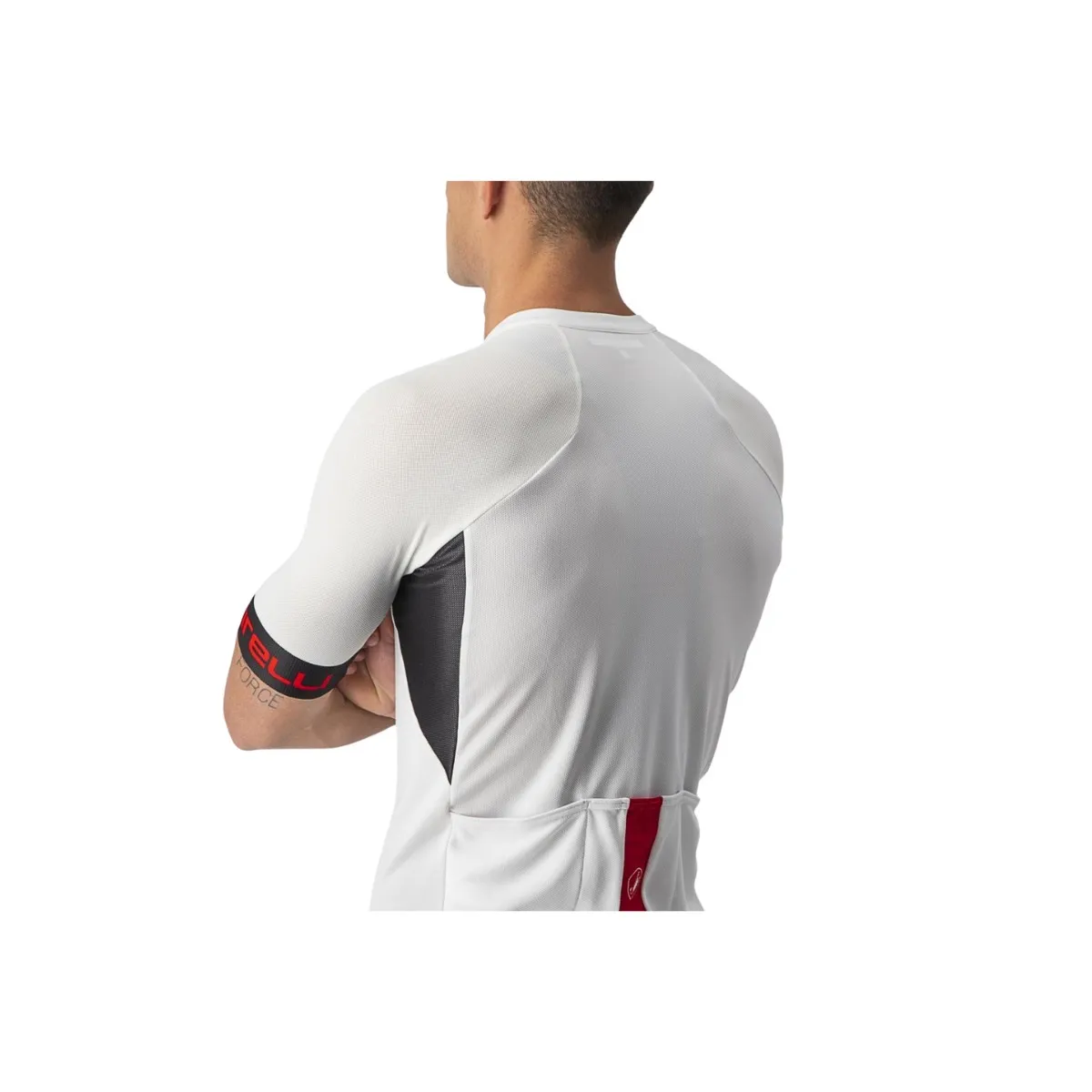 Castelli Entrata VI Short Sleeve Jersey White Red