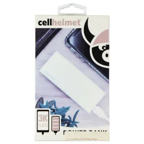 CellHelmet 3,000mAh Portable USB Power Bank - White