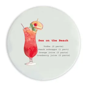 Ceramic Coaster - Cocktail Recipes Sex On The Beach