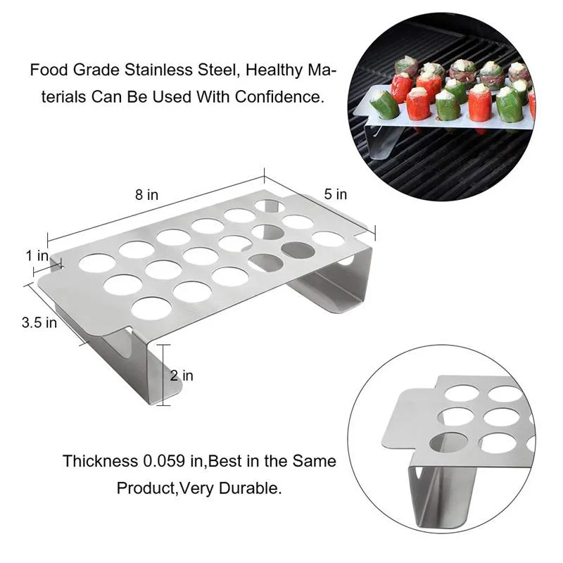 Chili Pepper Roasting Rack Jalapeno Chili Grill Rack and Corer Set