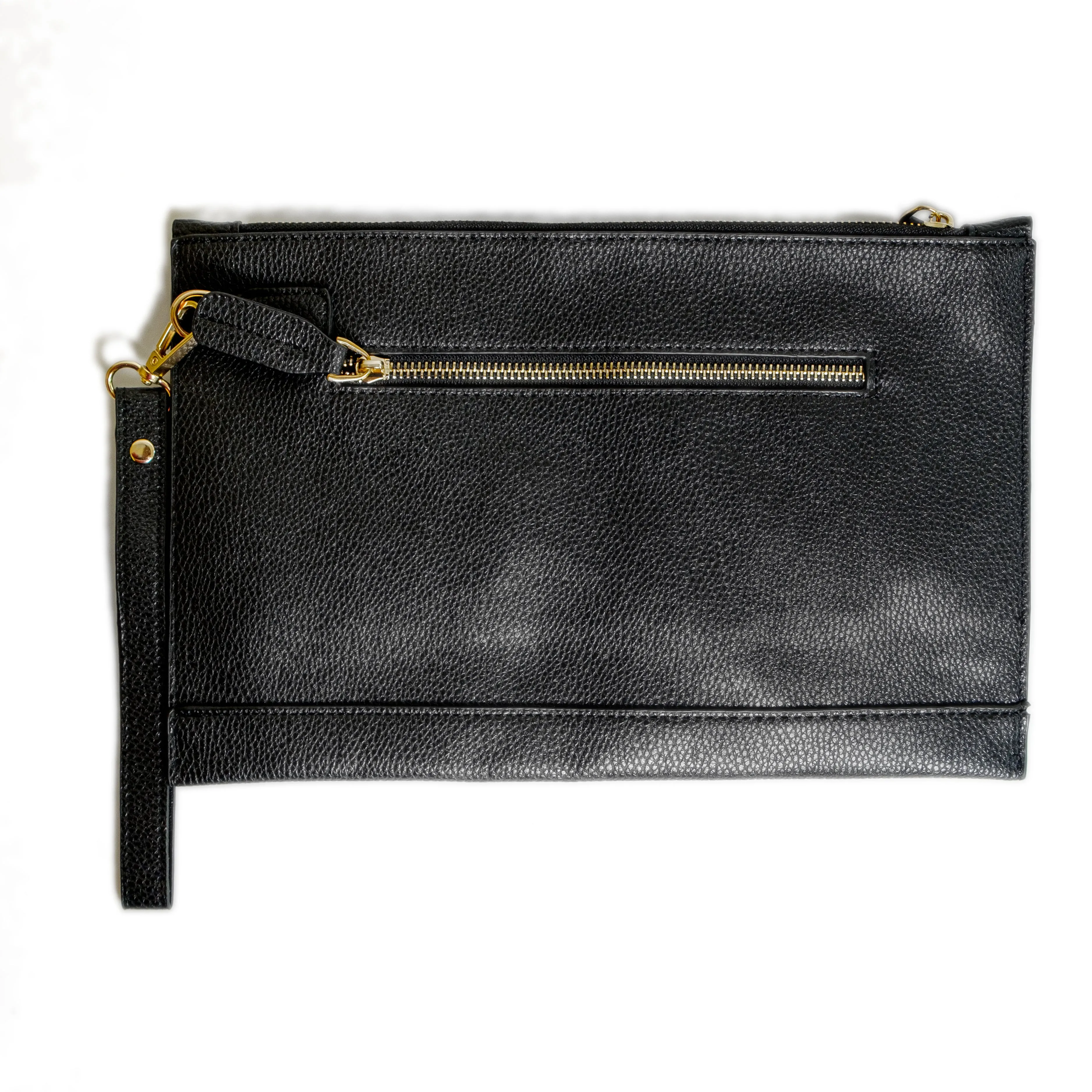 Chokore Vegan Leather Envelope Clutch (Black)