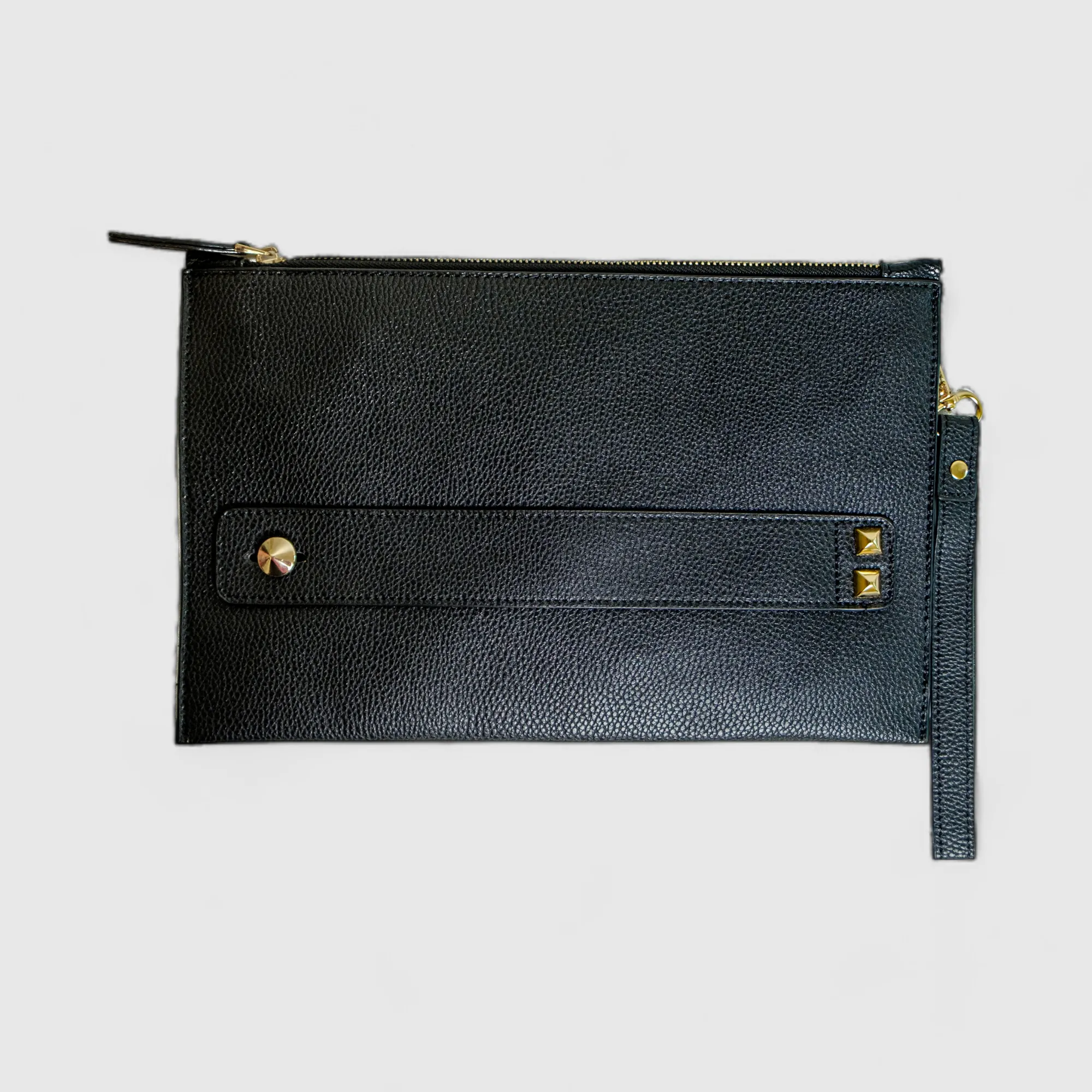 Chokore Vegan Leather Envelope Clutch (Black)