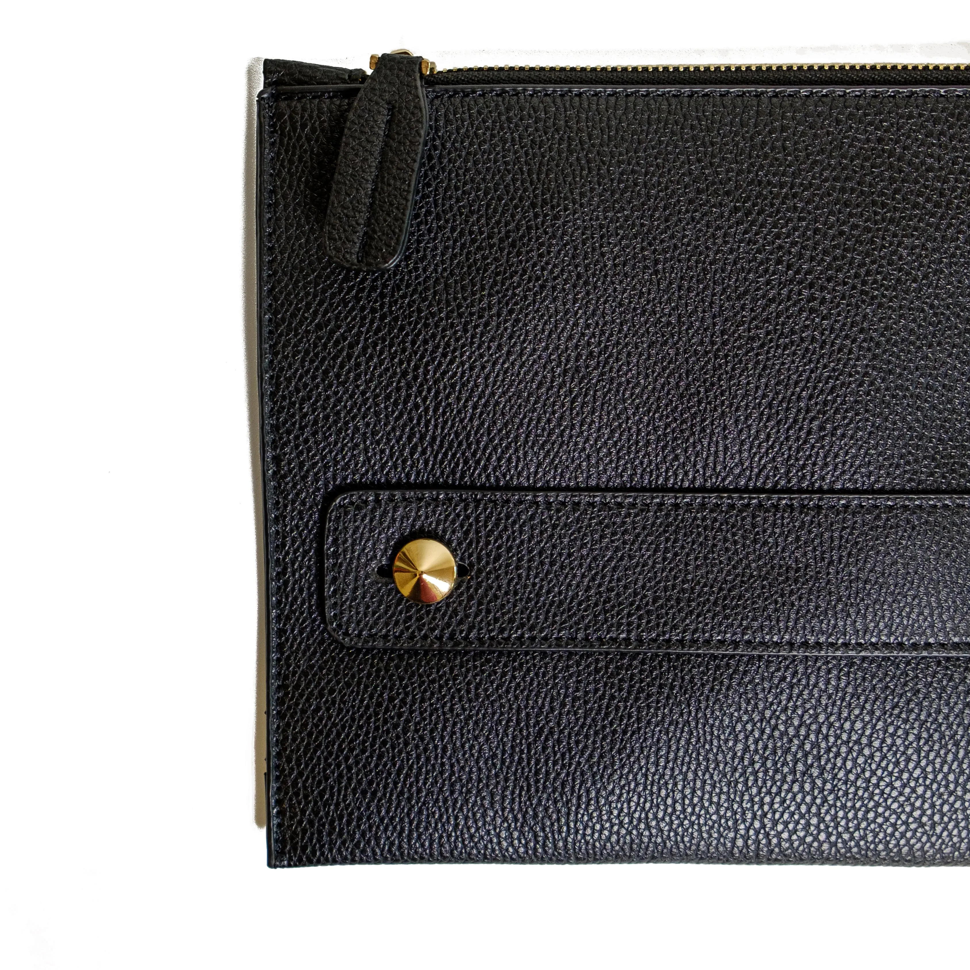 Chokore Vegan Leather Envelope Clutch (Black)