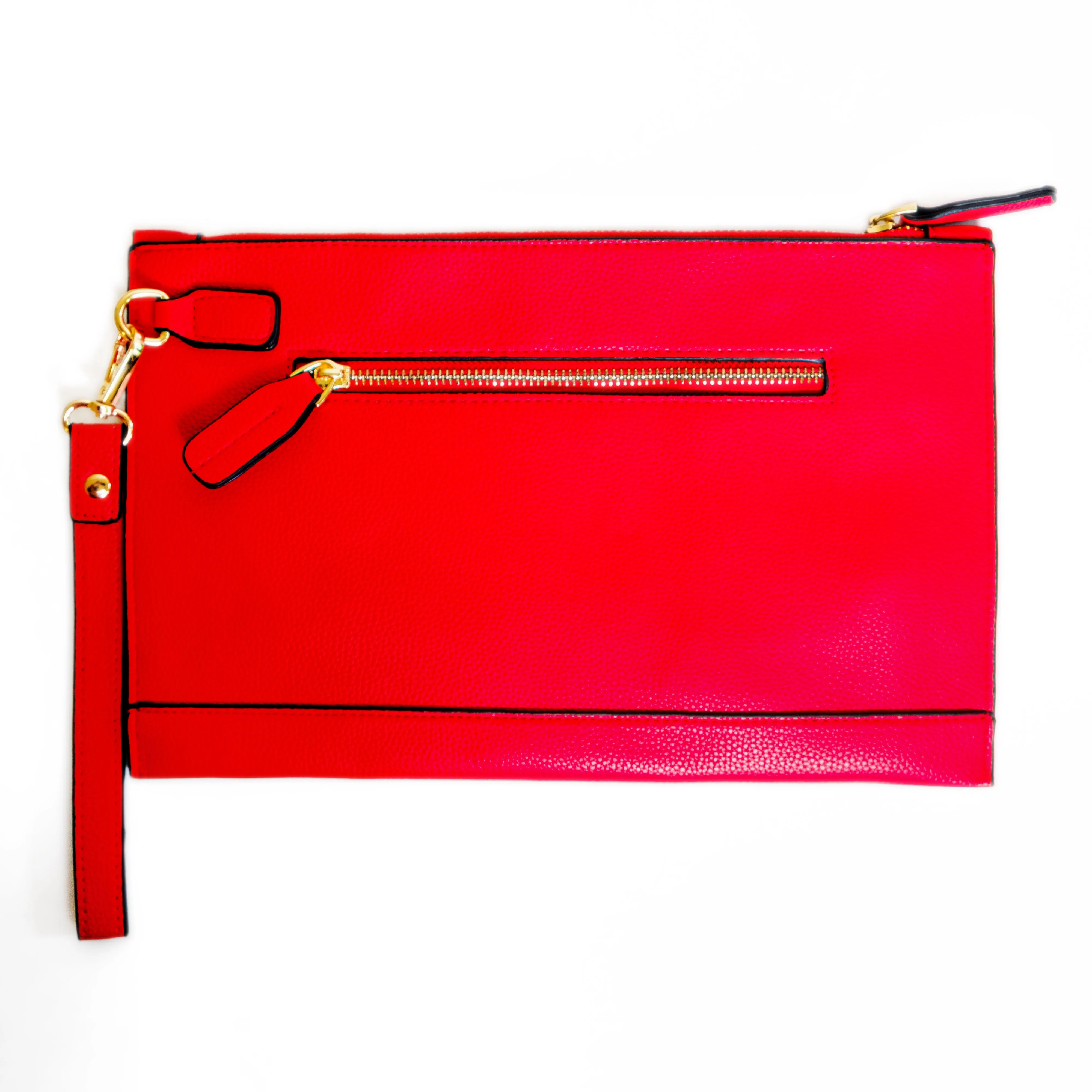 Chokore Vegan Leather Envelope Clutch (Red)