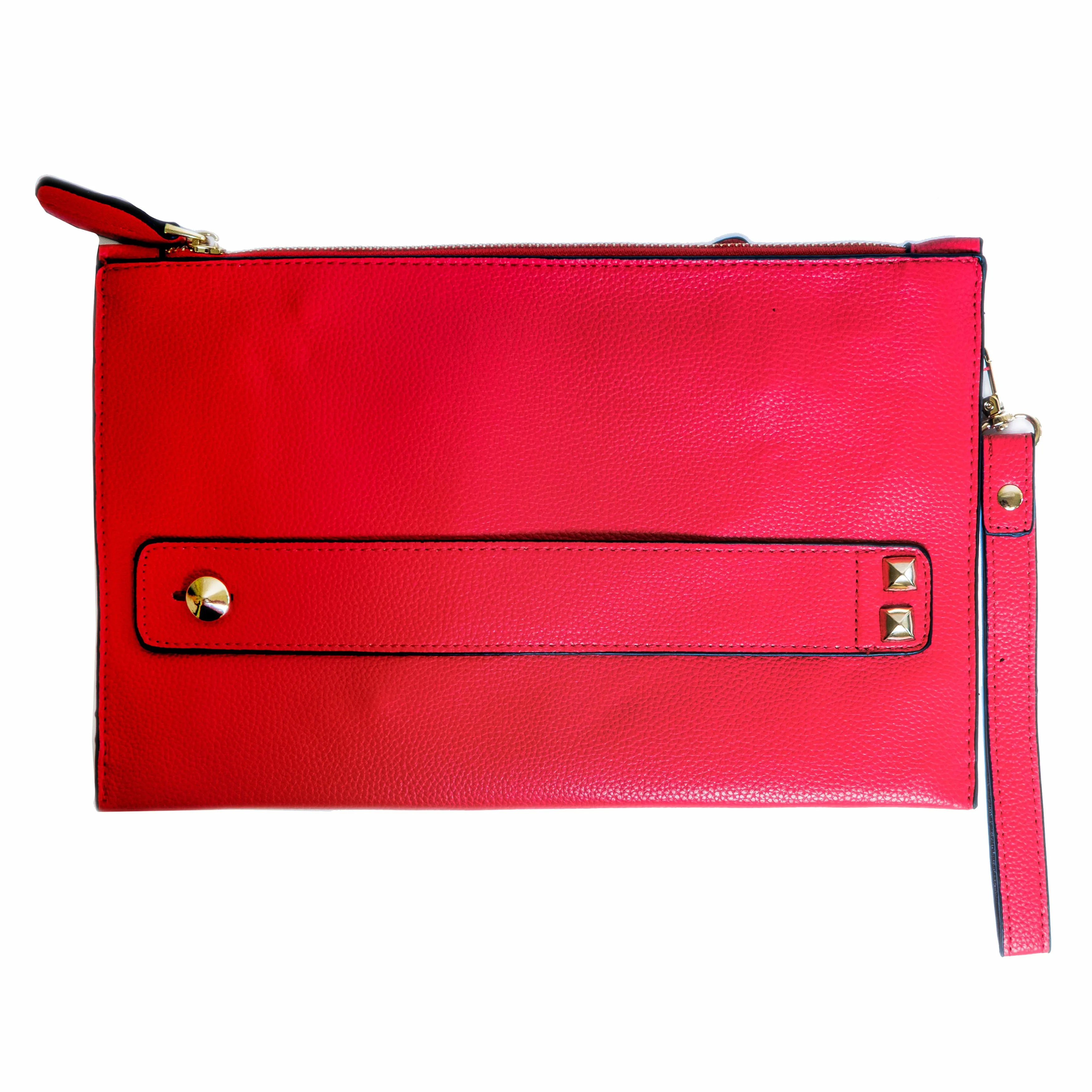 Chokore Vegan Leather Envelope Clutch (Red)