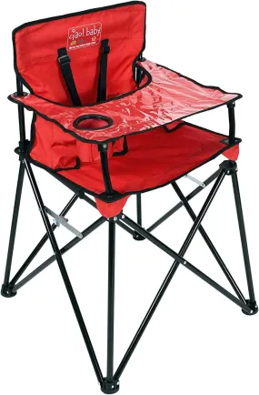 Ciao Baby Portable High Chair For Babies And Toddlers Red