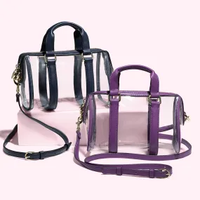 Clear Micro Duffle Crossbody Bag