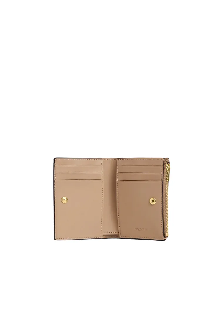 Coach Bifold Wallet In Taupe CR983