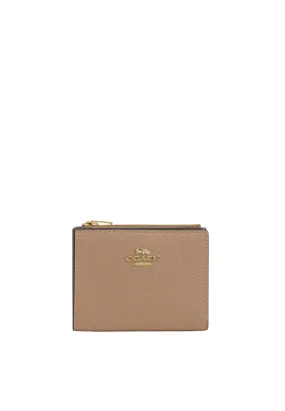 Coach Bifold Wallet In Taupe CR983