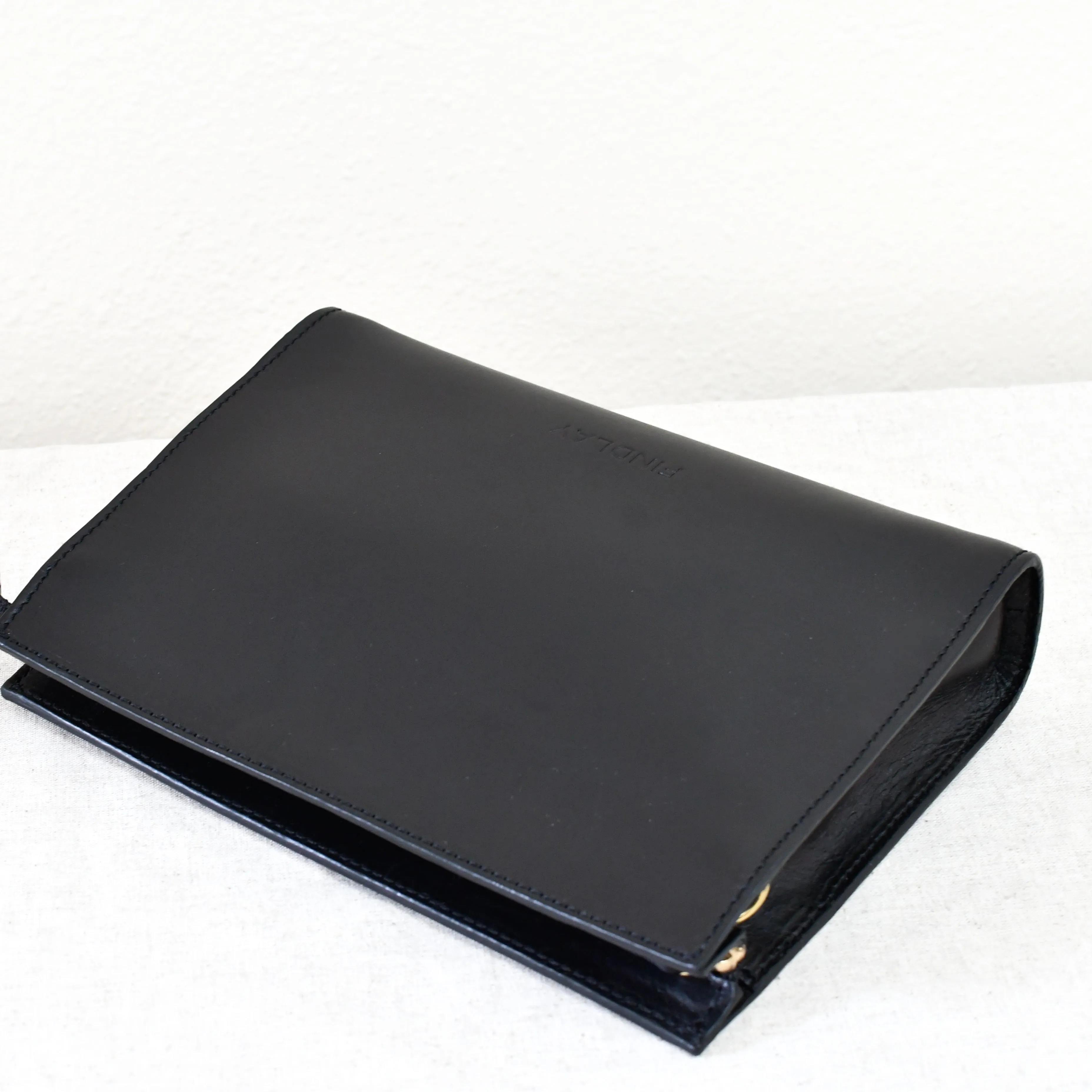 Combo Clutch Crossbody, Matte Black- "Caroline"