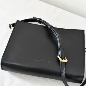 Combo Clutch Crossbody, Matte Black- "Caroline"