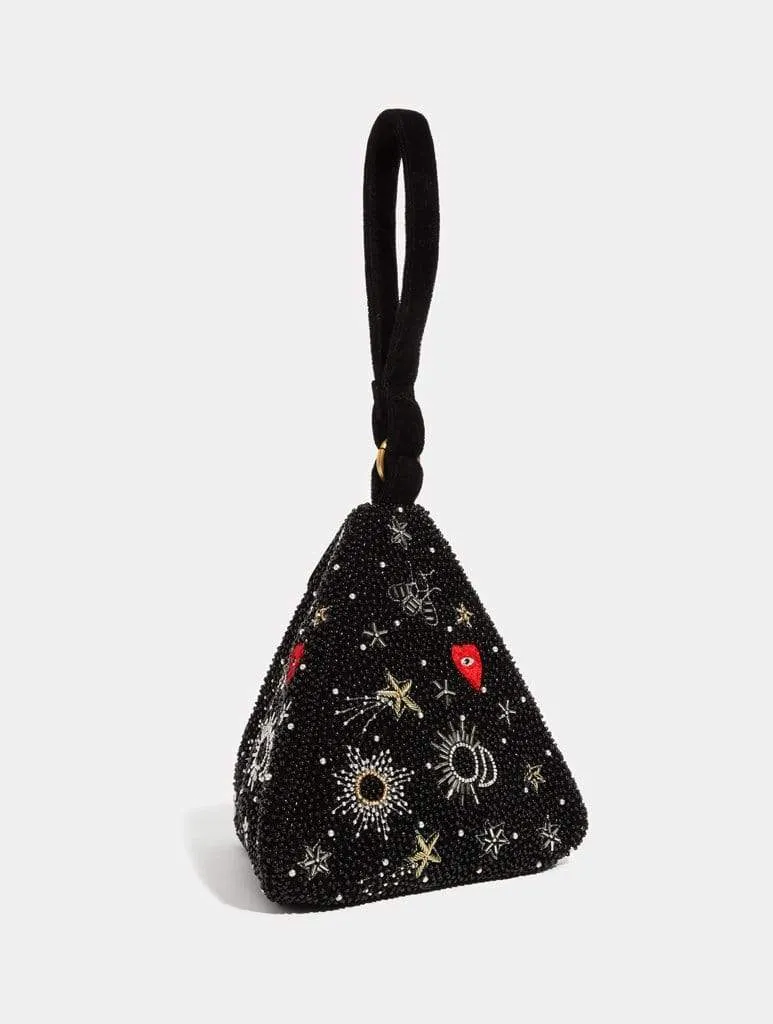 Cosmic Pyramid Clutch Bag