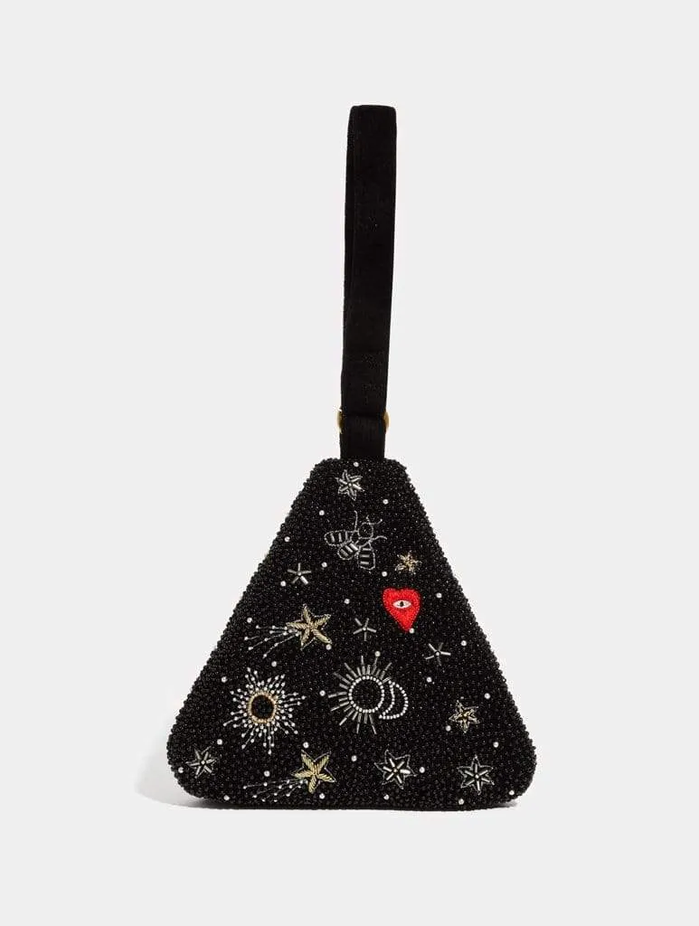 Cosmic Pyramid Clutch Bag