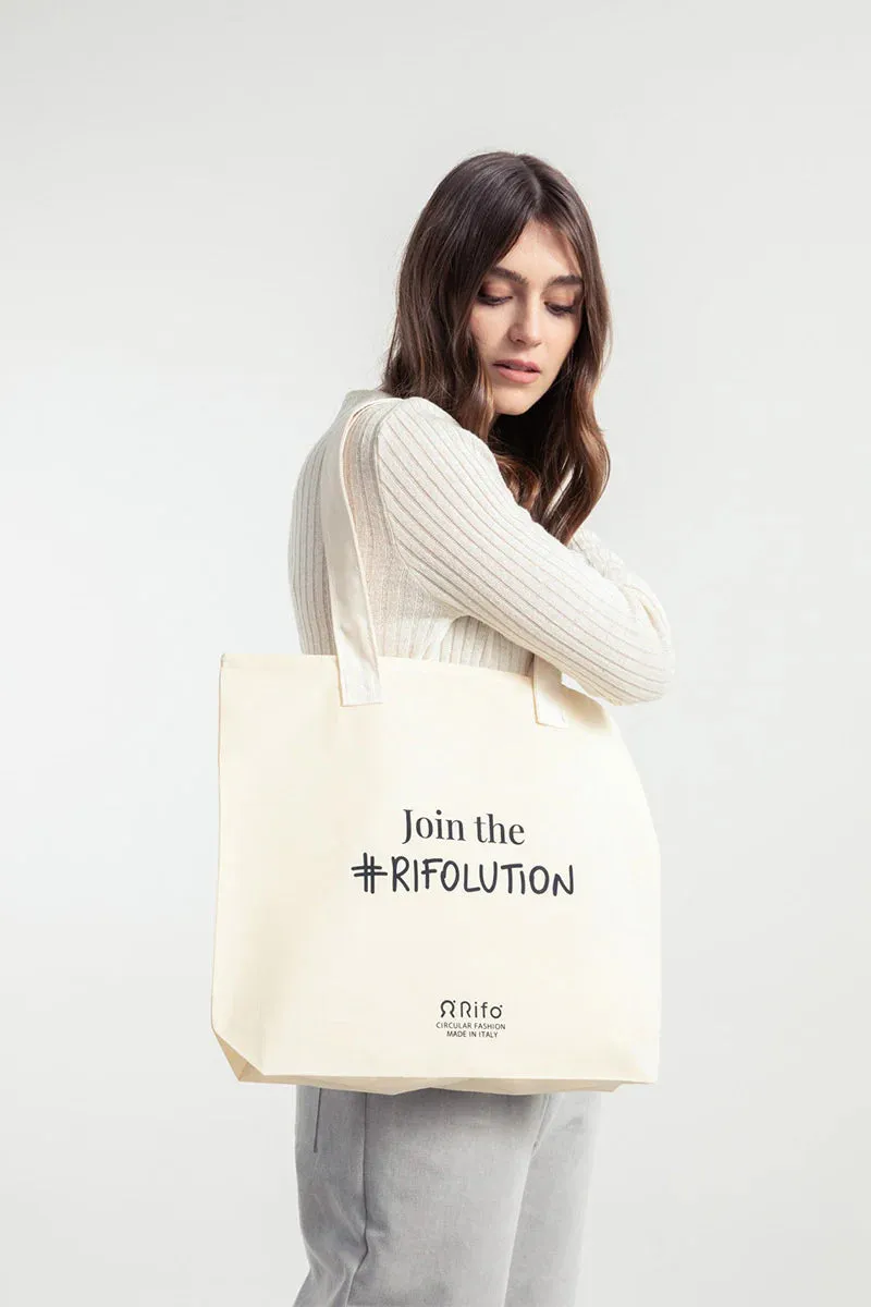 Cotton and Linen Rifò Tote Bag