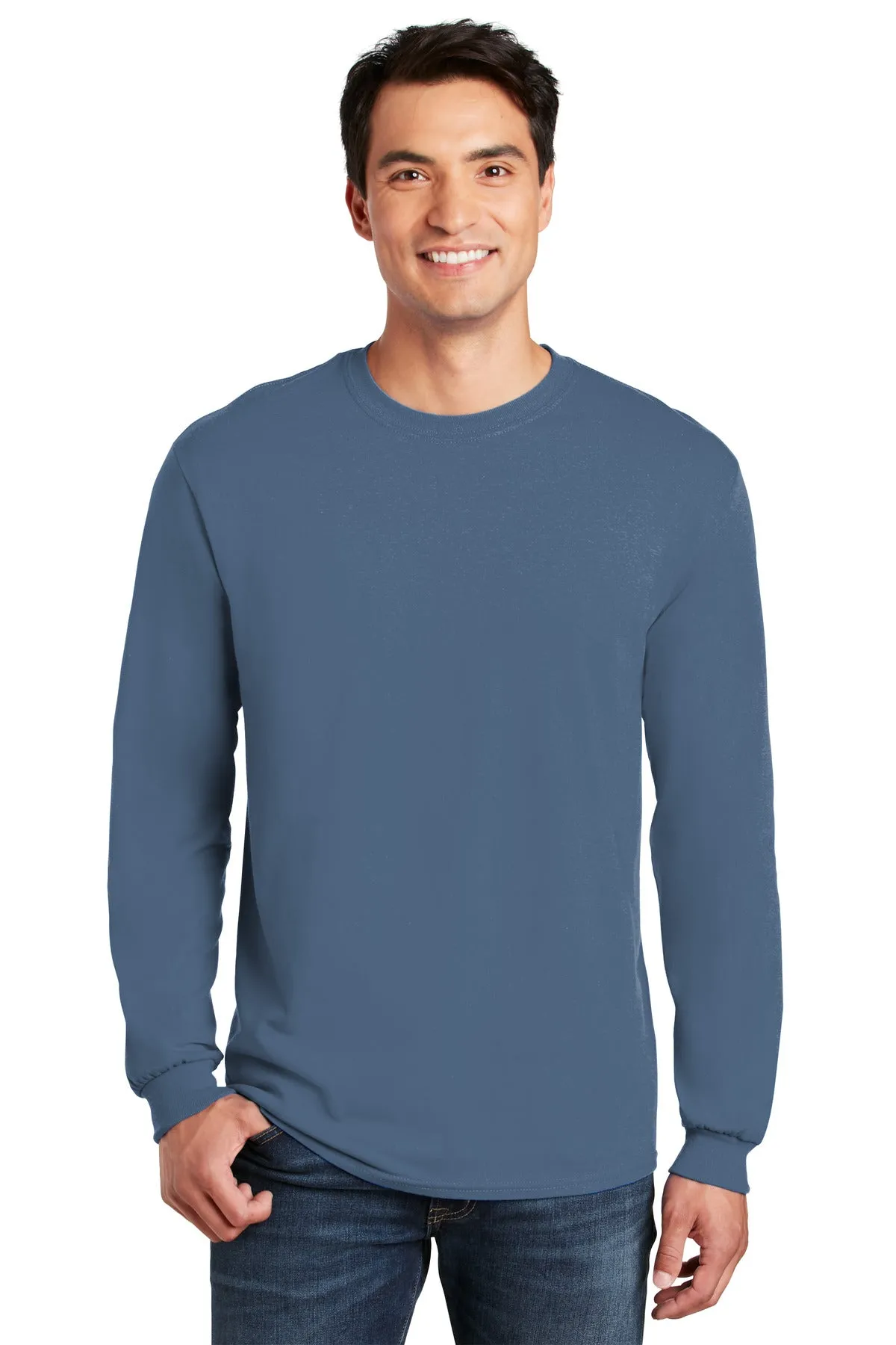 Custom Embroidered - Gildan® - Heavy Cotton™ 100% Cotton Long Sleeve T-Shirt.  5400