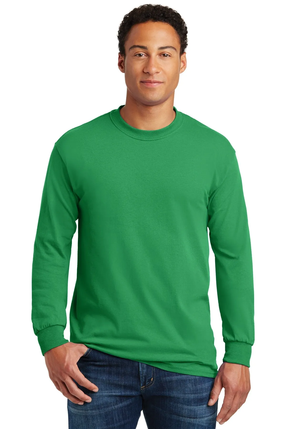 Custom Embroidered - Gildan® - Heavy Cotton™ 100% Cotton Long Sleeve T-Shirt.  5400