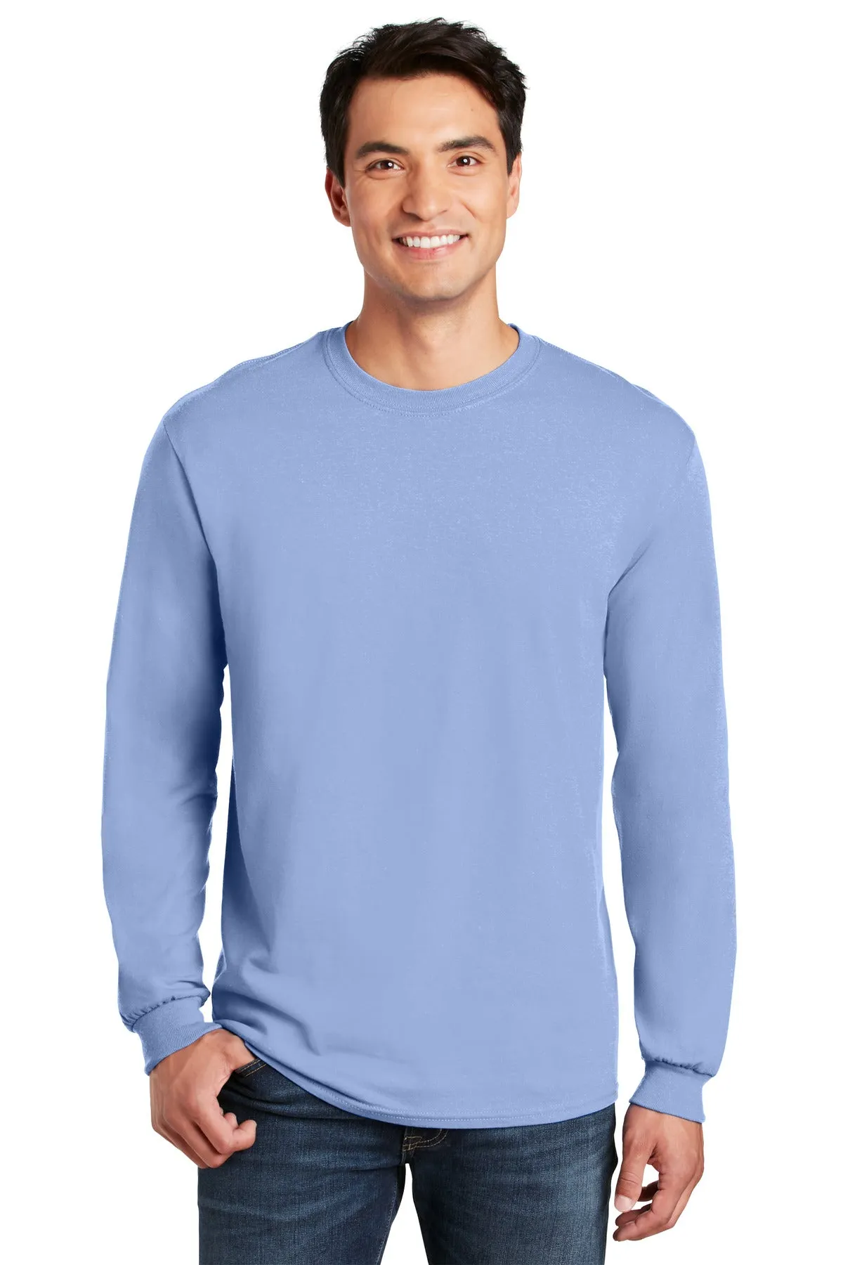 Custom Embroidered - Gildan® - Heavy Cotton™ 100% Cotton Long Sleeve T-Shirt.  5400