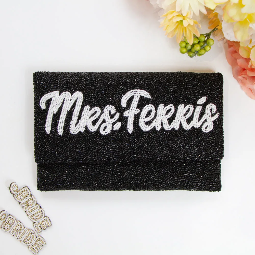 Customized Mrs Bridal Clutch Bag (LHFC)