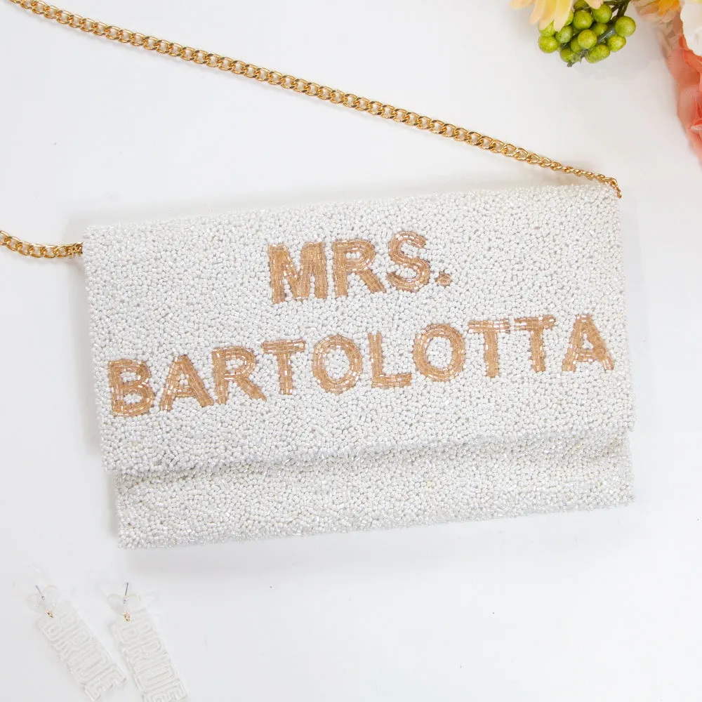 Customized Mrs Bridal Clutch Bag (LHFC)