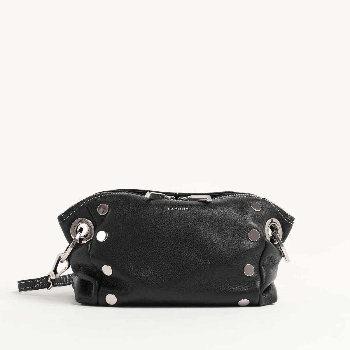 DANIEL CROSSBODY CLUTCH SML - Tempo Black/Silver