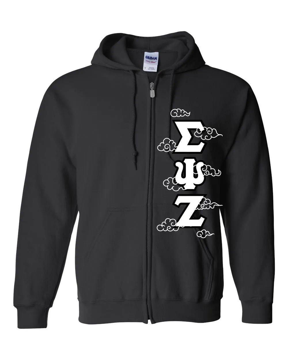 Deluxe Greek Letters - Full-Zip Hooded Sweatshirt - Customer's Product with price 140.00