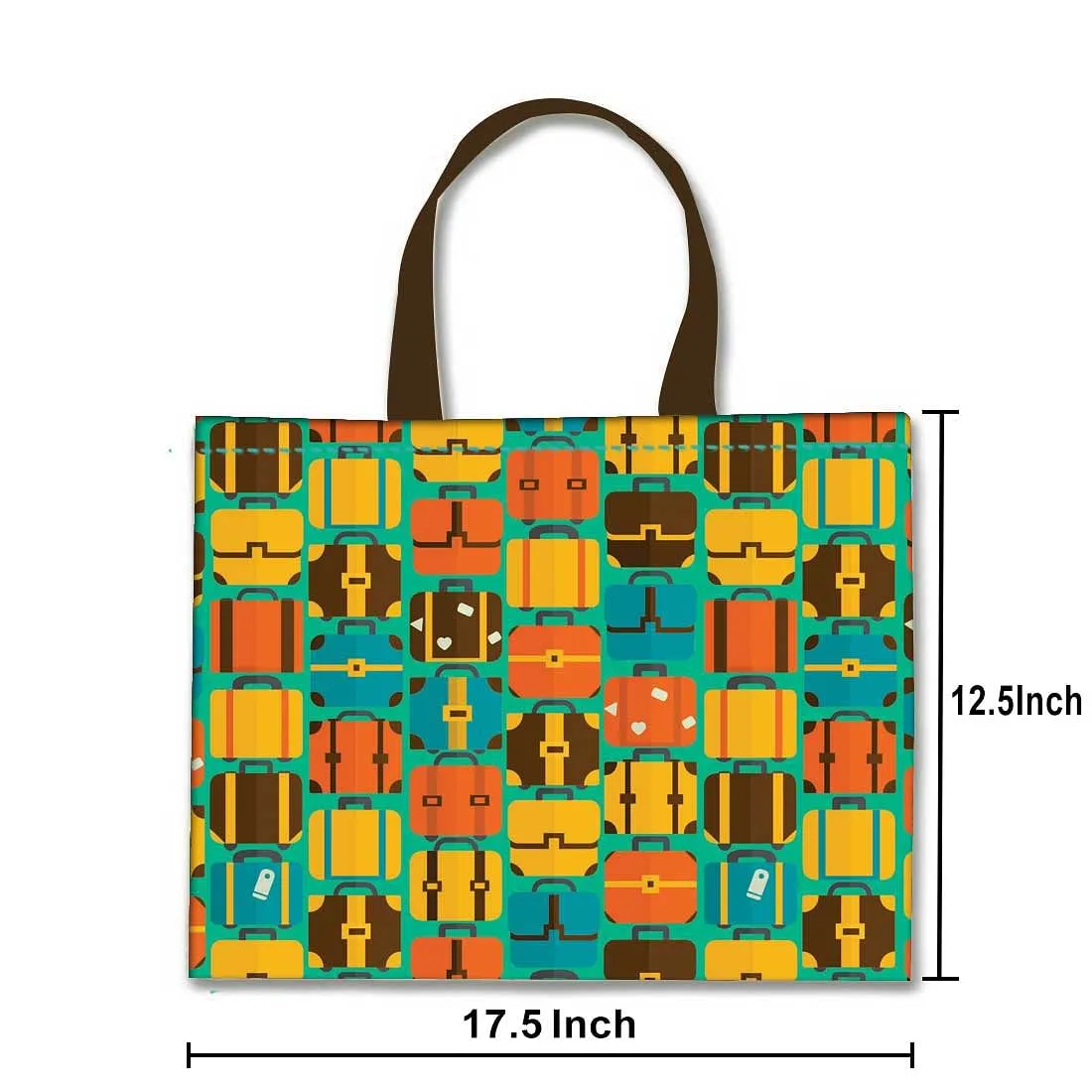 Designer Tote Bag With Zip Beach Gym Travel Bags -  Colorful suitcase bags