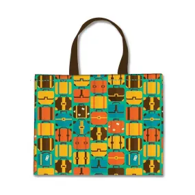 Designer Tote Bag With Zip Beach Gym Travel Bags -  Colorful suitcase bags