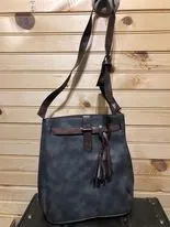 Duo Color Purse - Grey / Dk Brown