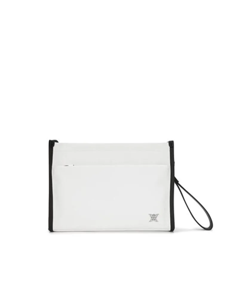 Edge Logo Clutch - Ivory