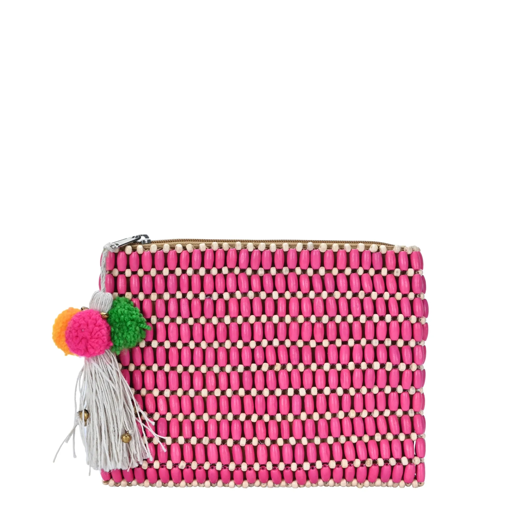 Elara Wooden Bead Clutch