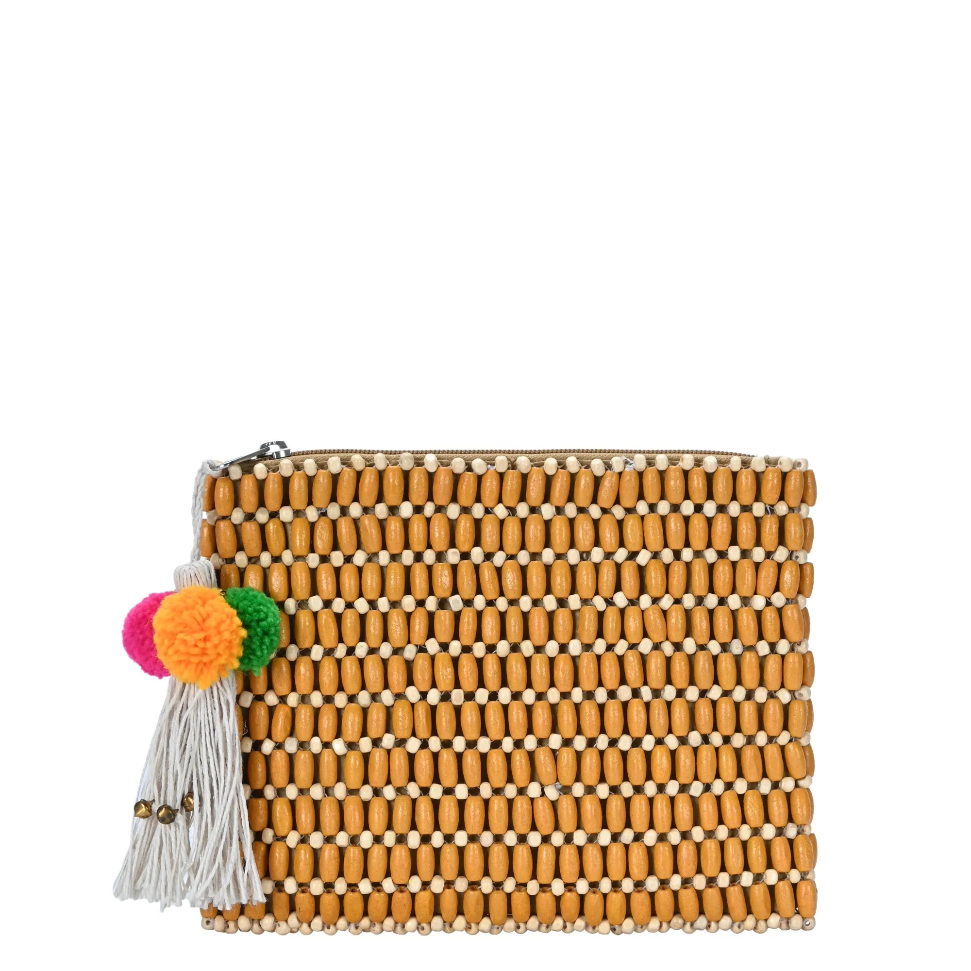 Elara Wooden Bead Clutch