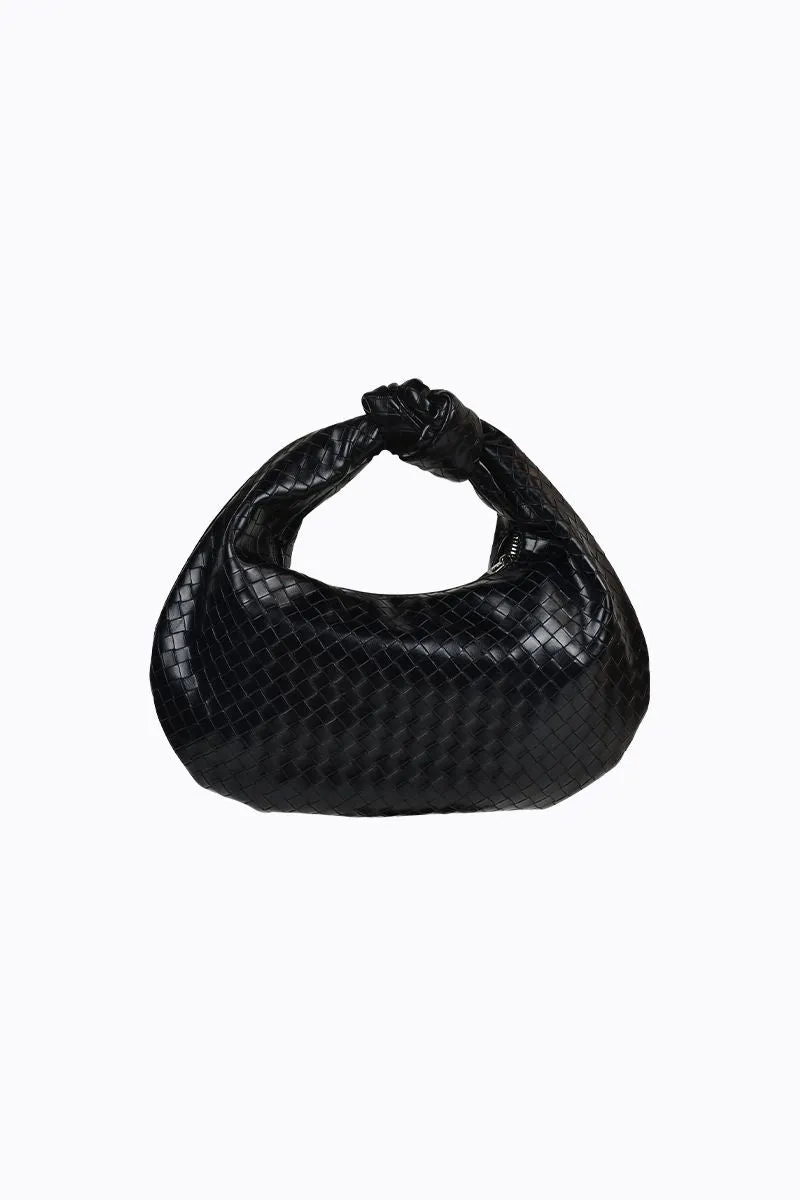 Eve - Black Embossed Weave