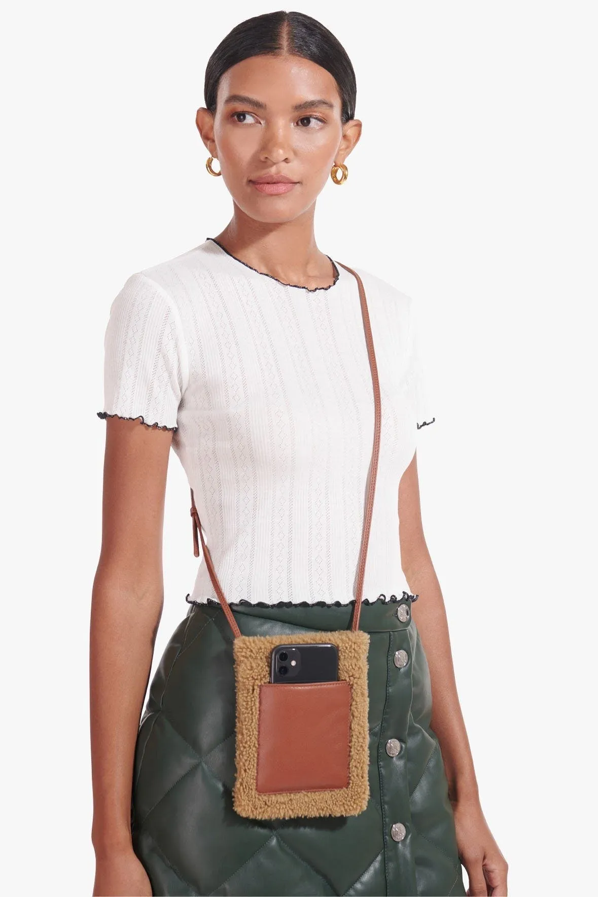 EVE PHONE CROSSBODY BAG | NATURAL TAN