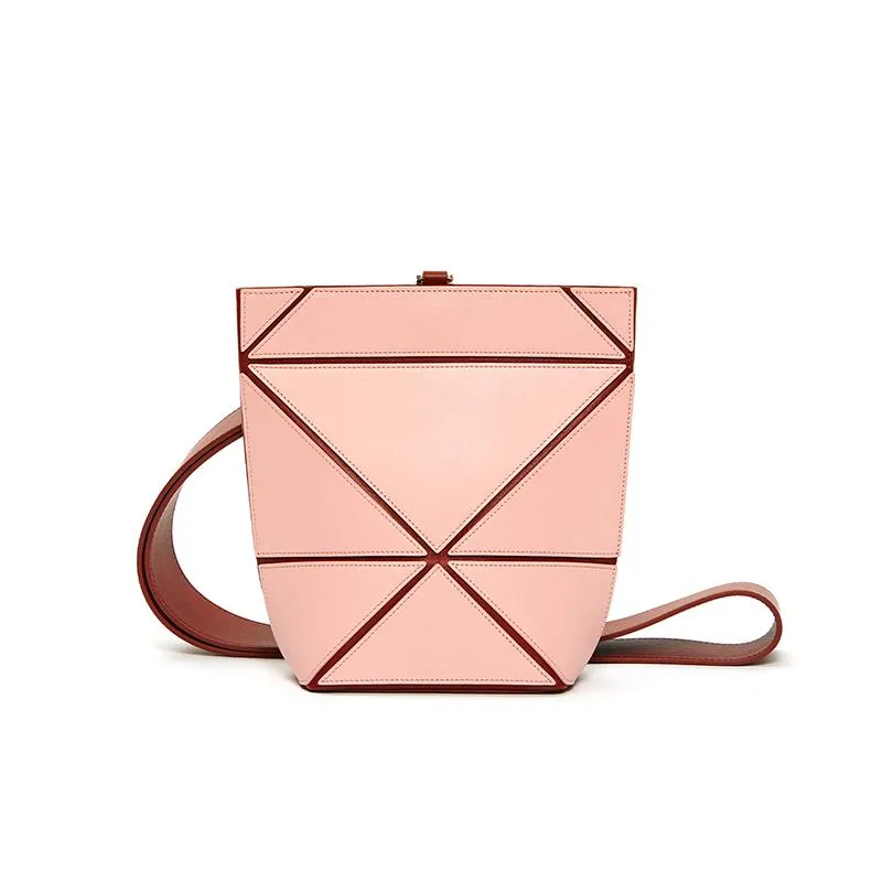 Facet Mini Foldable Shoulder Bag - Crepe / Brick