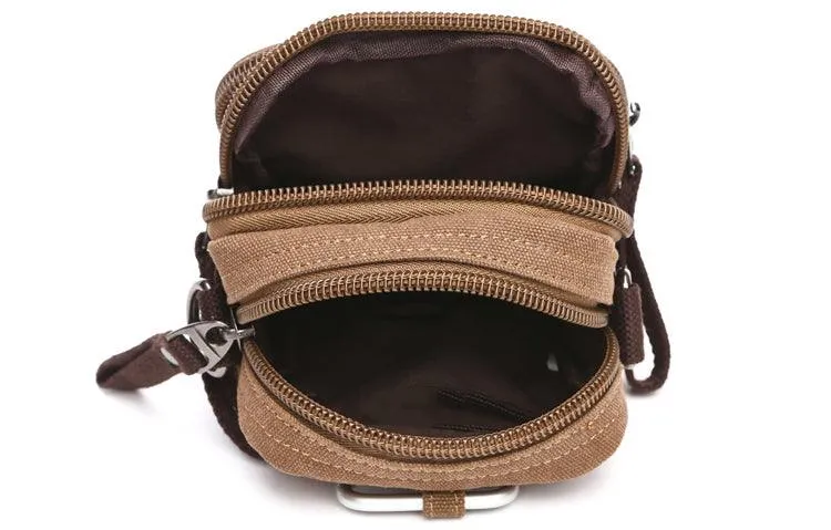 Fashionable Mobile Utility Phone Bag - Brown