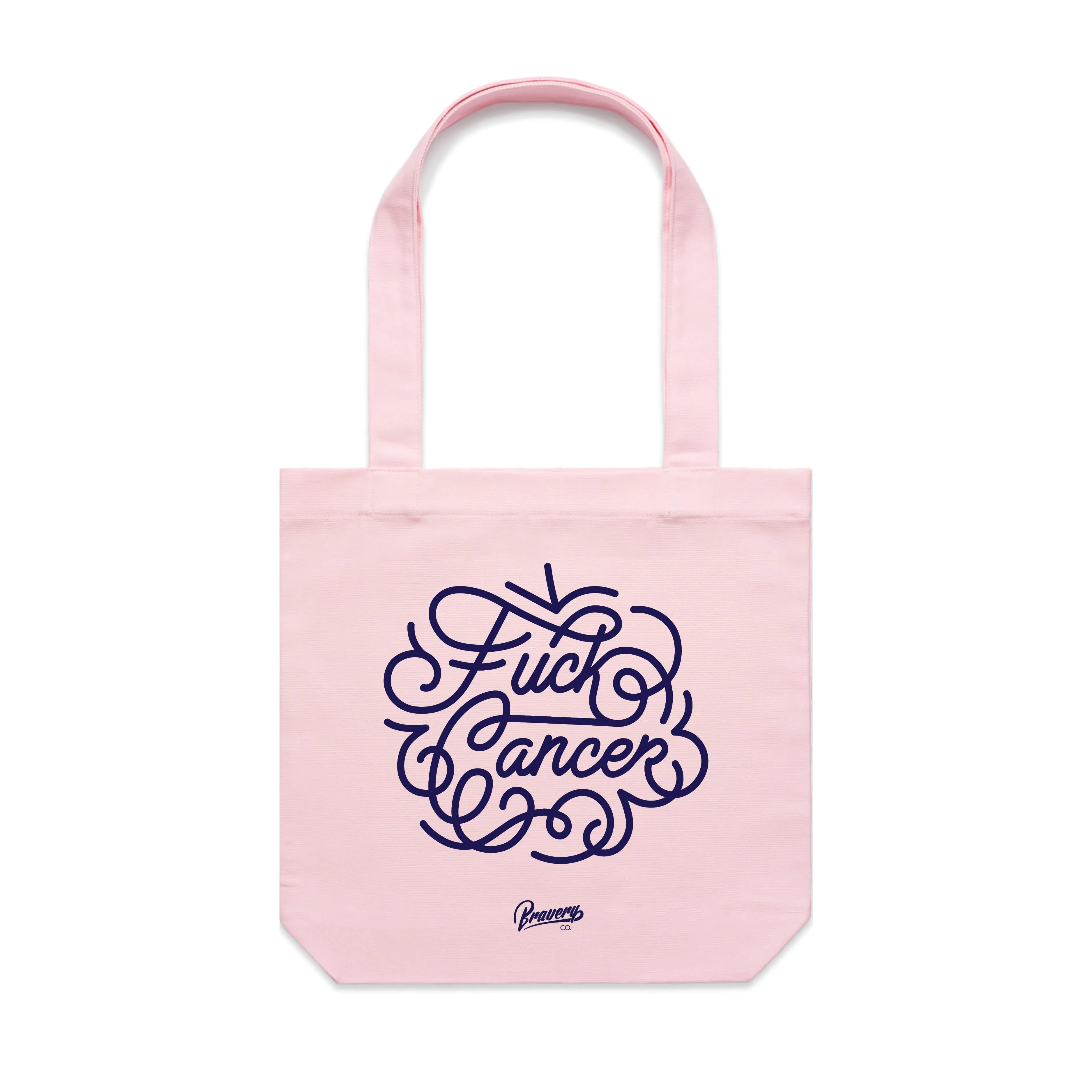 FCK CANCER tote bag - PINK