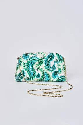 Fern Beaded Clutch