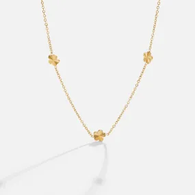 Flower Power 18K Gold Chain Necklace