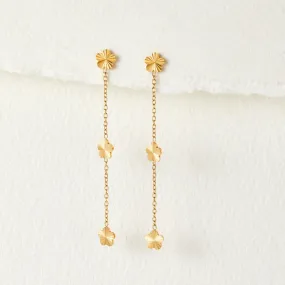 Flower Power Petal Drop Earrings