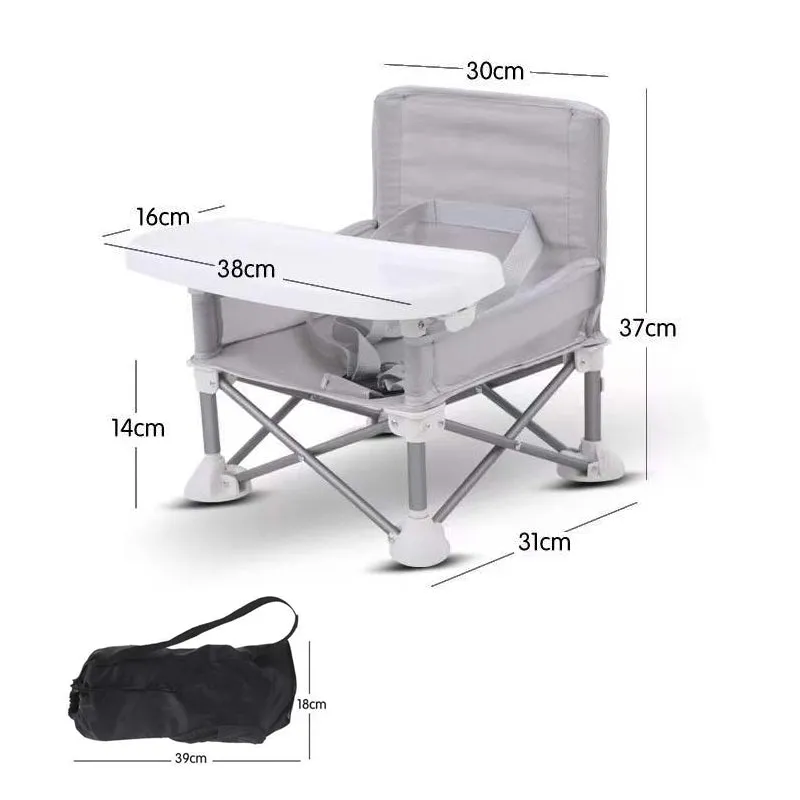 Foldable Camping and Dining Chair Outdoor Booster Seat for Toddlers