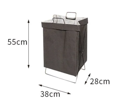 Foldable Hamper Storage Baskets for Laundry, Organizing Home, Clothes, Shelf, Gifts, Baby Nursery, Toys, Closet, Towel, Storage Bin Bag