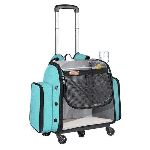 Foldable Transparent Breathable Traveling Cat Carrier With Water Supply