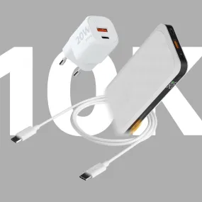 FS5 Dusk White  10.000 20W   20W Snellader   USB-C PD kabel 100W Bundel