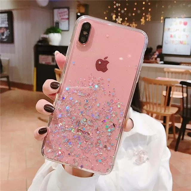 Glitter Stars Phone Case